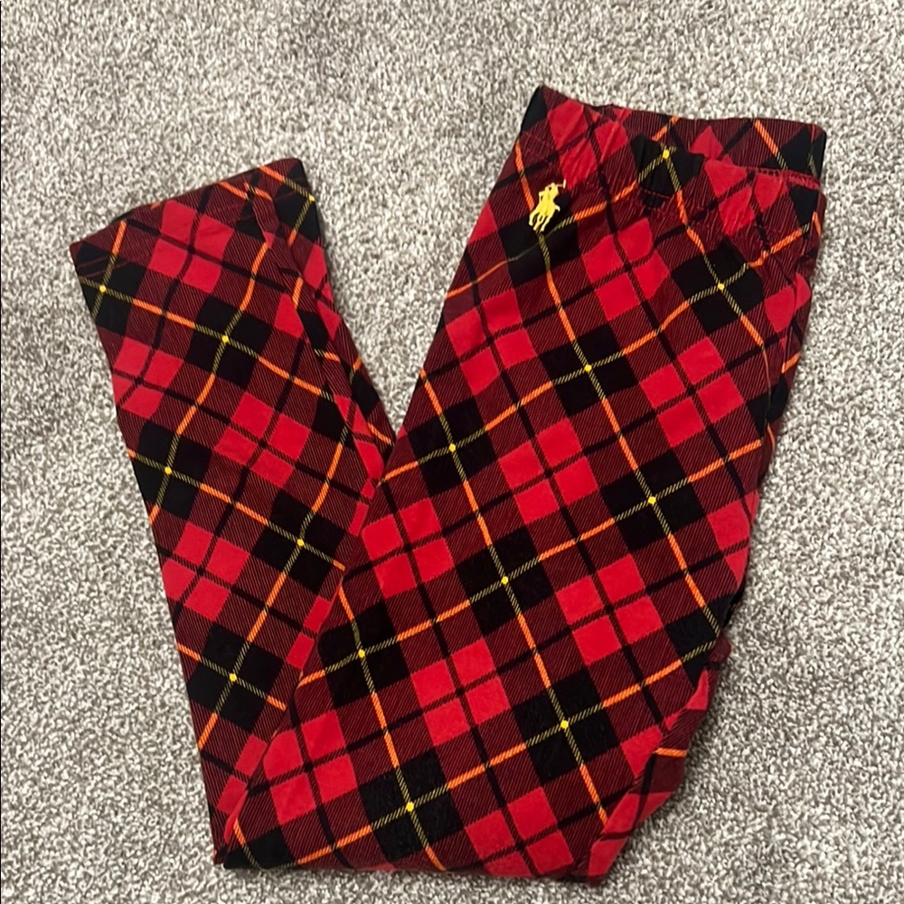 Plaid Kids Bottoms - Red and Black